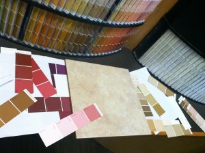 Process with tile. When you are bored with a color, move on!