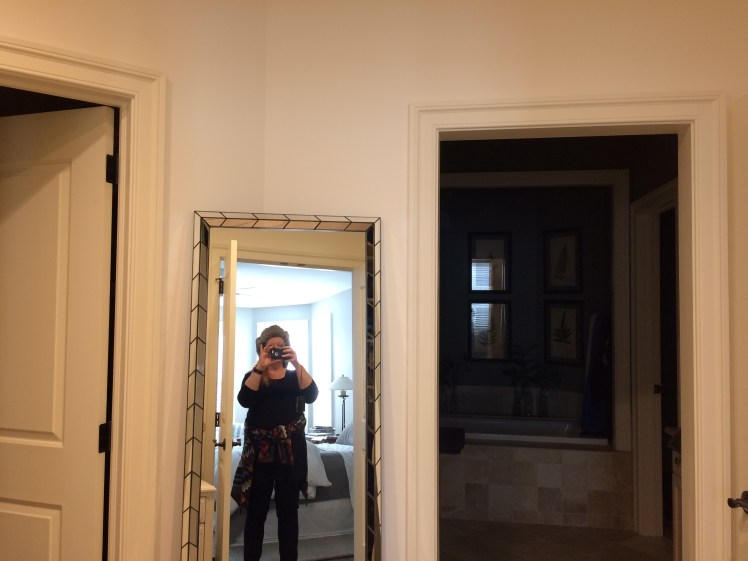 Here I am taking a BEFORE shot. Color preferences are personal, powerful, and affect us deeply. Ditch the stress and let's find your right colors. Arrange a consult-- on-site or over Zoom.