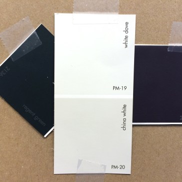 A White, a Light, and a Dark and Deep. An exterior color scheme.