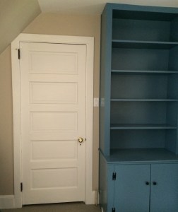 AFTER: Guest room completed in Timson Sand and Azurite.