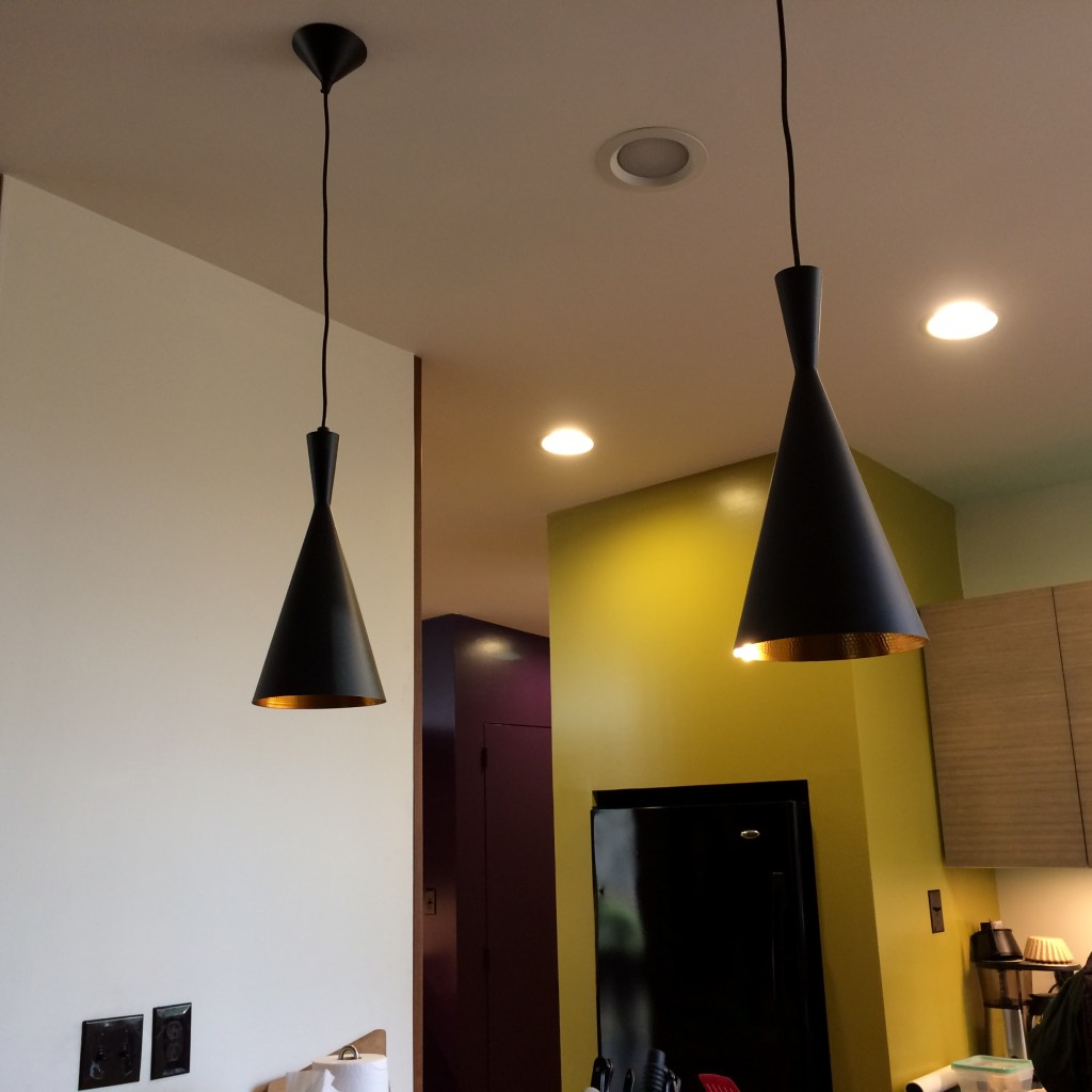 Chartreuse and purple are great together when you are a couple of dynamic individuals.