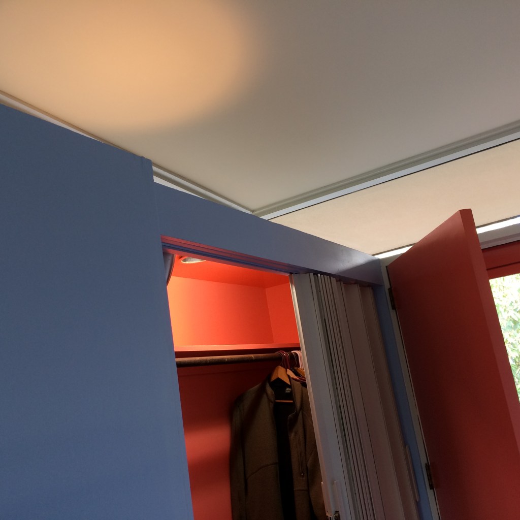 Clients J&A wanted a festival of color -- even in the closets.