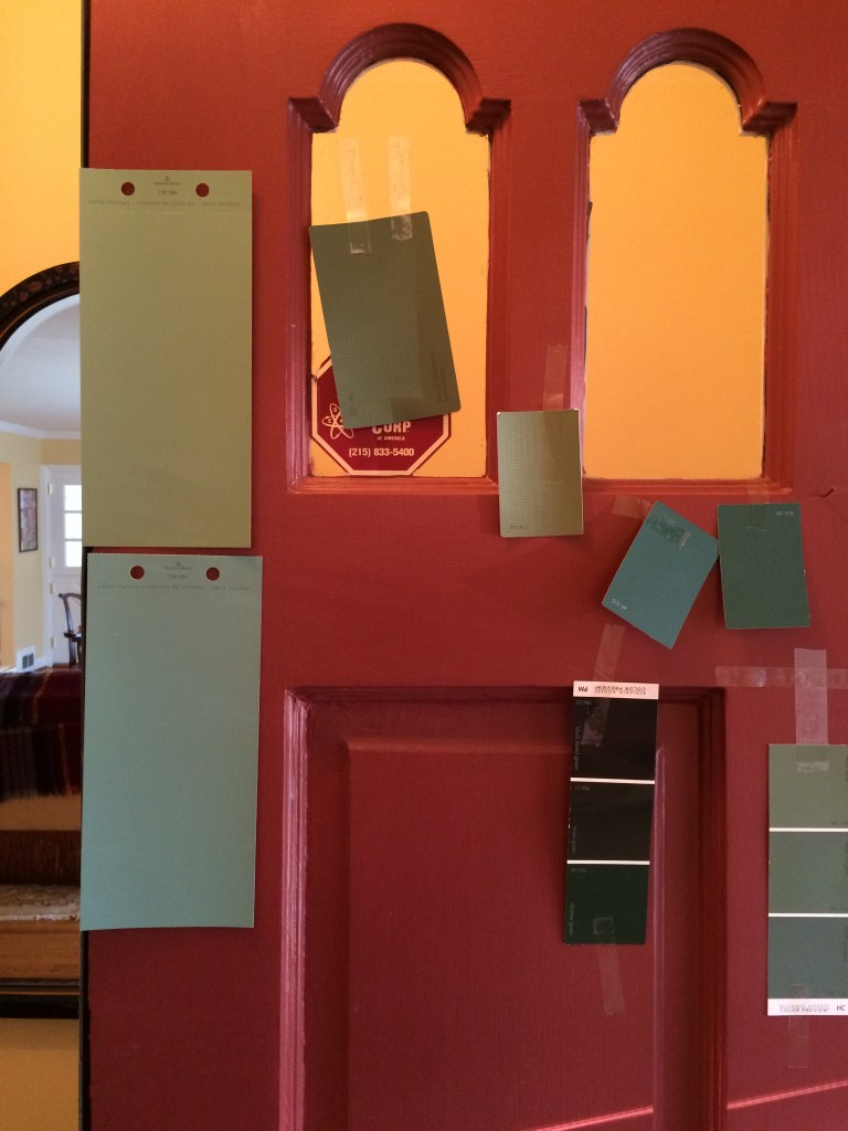 An image of a process. The dusty teal color on the lower left won out.