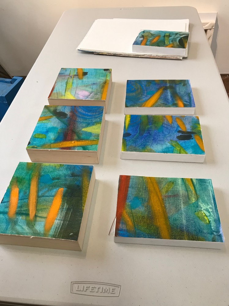 6'X6"s from the OCEANS Series, oils on canvas on panel  2020-22