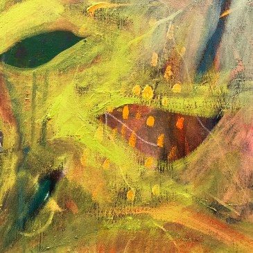 close up fragment. oil on canvas/ The Garden Series