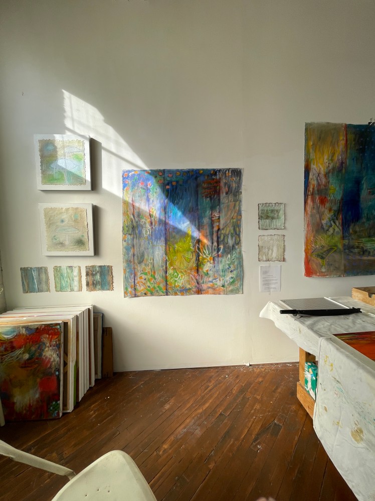 Everything is tidied up for Open Studio Day every December.